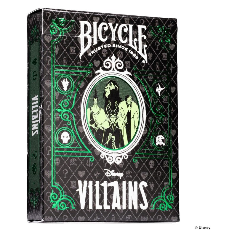Bicycle - Carte da gioco - Disney Villains Green